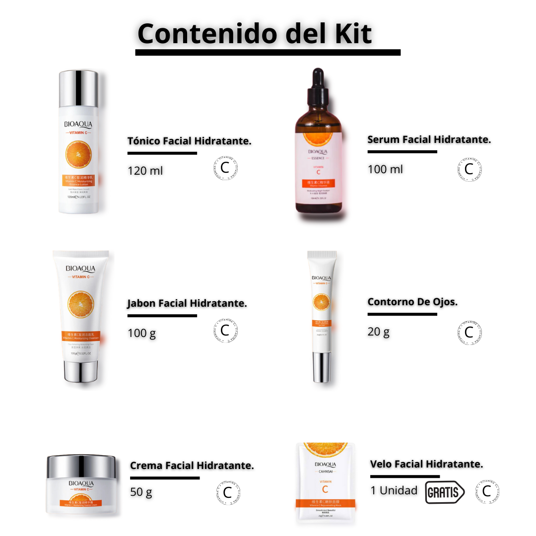 KIT DE BELLEZA BIOAQUA X 5 UNID.